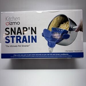 Snap N' Strain Silicone‎ Clip-On Strainer for Pots Pans and Bowls Heat resistant